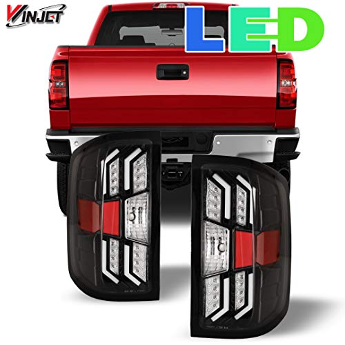 Winjet Off Road Series For [2014 2015 2016 2017 2018 Chevrolet Silverado] Drl Led Tail Lights #TOP5