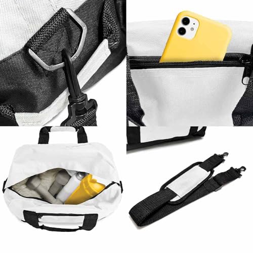 Image of DALIX 14 inch Small Duffle Bag Two Toned Gym Travel Bag