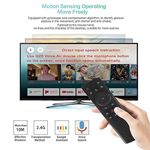 WeChip G20 Remote for Nvidia shield TV Control 2.4G Wireless Voice Control Sensing Air Remote Mouse for PC Android TV Box