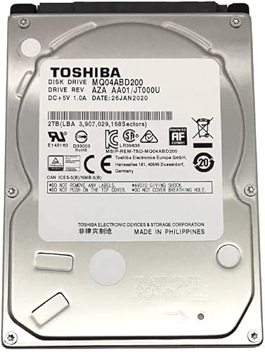 Toshiba Disco duro para juegos PS4 de 2 TB, 5400 RPM, caché de 128 MB, 6.0 Gbs de 2.5 pulgadas, 3 años de garantía (renovado)