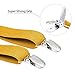 Buyless Fashion Adjustable Suspenders for Kids Toddlers Baby Elastic Solid Color 1 Inch - Y Back Design - 5102-Mustard-26