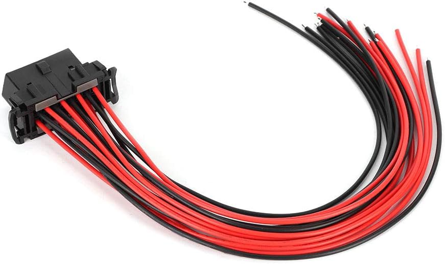 OBD2 Connector Adapter Cable, Electrical Male Female Connector Plug with Wire Cables, OBD2 16Pin Male Connector Extension Adapter Opening Female Cable Fits for Kiaa