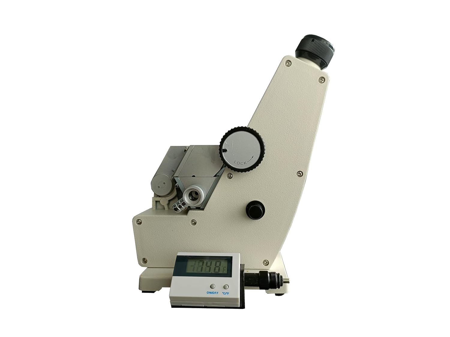 Monochromatic Refractometer ABBE Brix Refractometer Monocular Abbe Refractometer with Measuring Range 1.3000-1.7000 nD 0.0-95% Brix Accuracy ±0.0002 for Sugar Petroleum Food