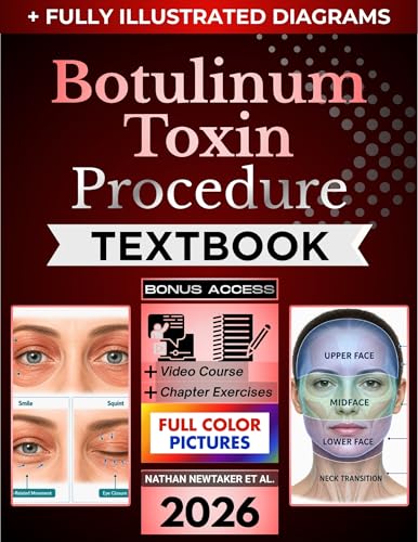 BOTULINUM TOXIN PROCEDURE TEXTBOOK: Fully Illustrated Clinical Guide to Facial Assessment, Aesthetic Decision-Making, Injection Safety, Treatment Planning, ... Supervised Cosmetic Dermatology Practice