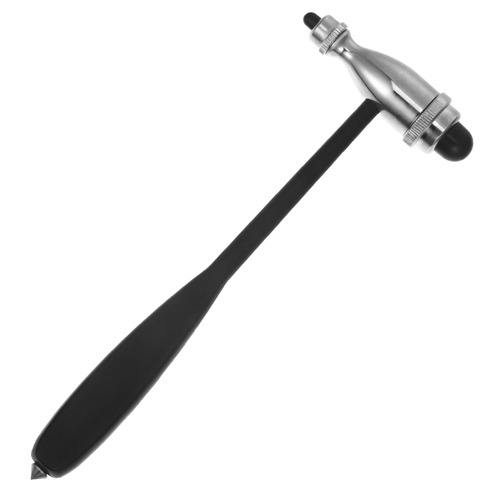 PRETYZOOM 4 Piezas martillo de percusión médico percusión neurológica martillo neurológico portátil martillo de prueba neurologica martillo de prueba multiusos Acero inoxidable Negro