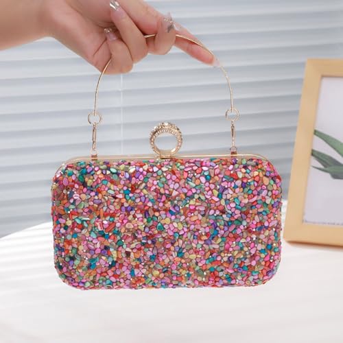 Sac à main de soirée strass multicolore pour briller de mille feux avec assurance