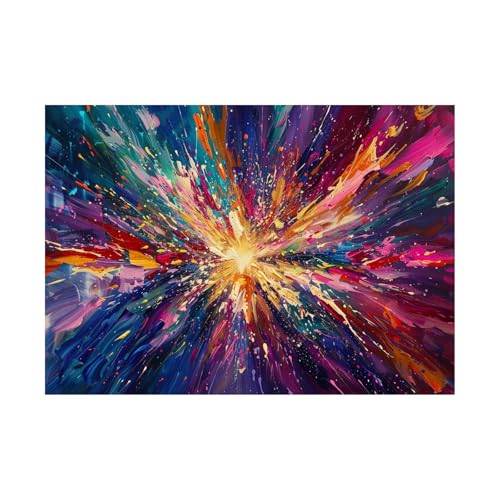 Decoration murale en toile de peinture abstraite pour habiller un mur