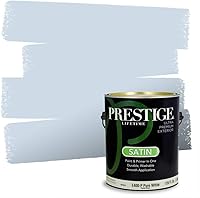 Vista 254 de Prestige Paints. - Base y pintura para exteriores en un solo galón, 1 galón. plano, comparable con Sherwin Williams Topsail.