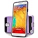 Note 3 Case, Galaxy Note 3 Case, Circlemalls 2-Piece Style Hybrid Shockproof Hard Phone Cover With [Premium Screen Protector] And Stylus Pen For Samsung Galaxy Note 3 (Purple)