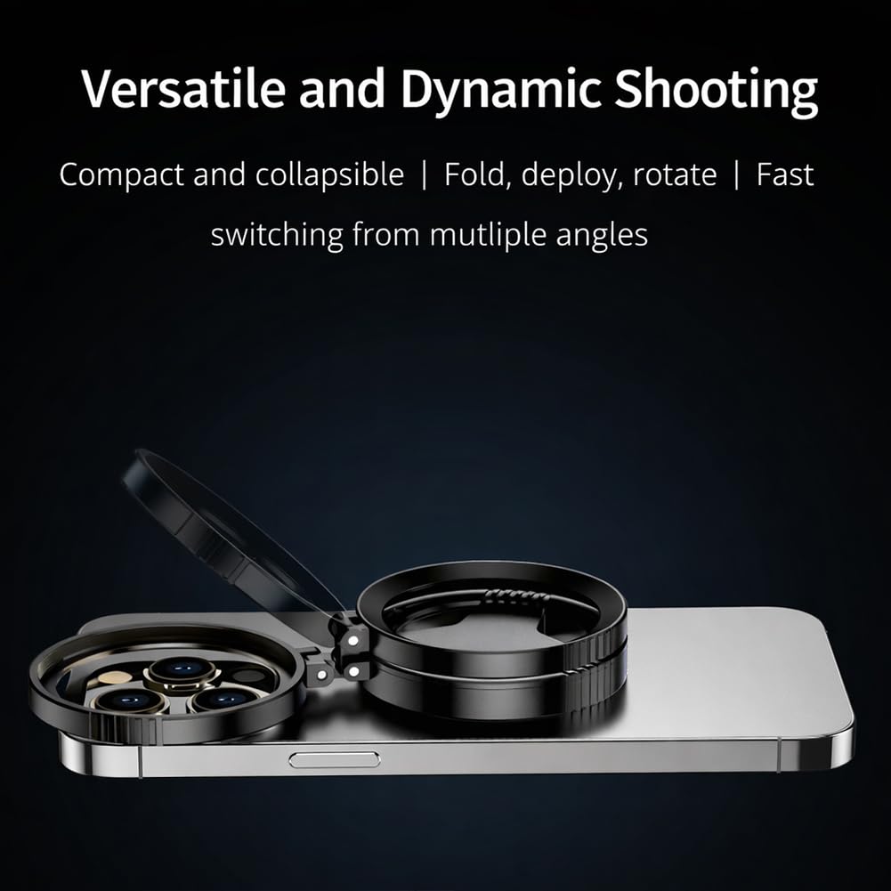 Filtro magnetico anti-riflesso per telefono, CPL 52 mm + filtro per fotocamera a stella e polarizzatore, attacco magnetico portatile pieghevole HD per iPhone, Samsung e Android (1)