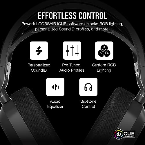 Corsair HS80 MAX Wireless Bluetooth PC PS5 Switch Gaming Headset – Gray - image 8