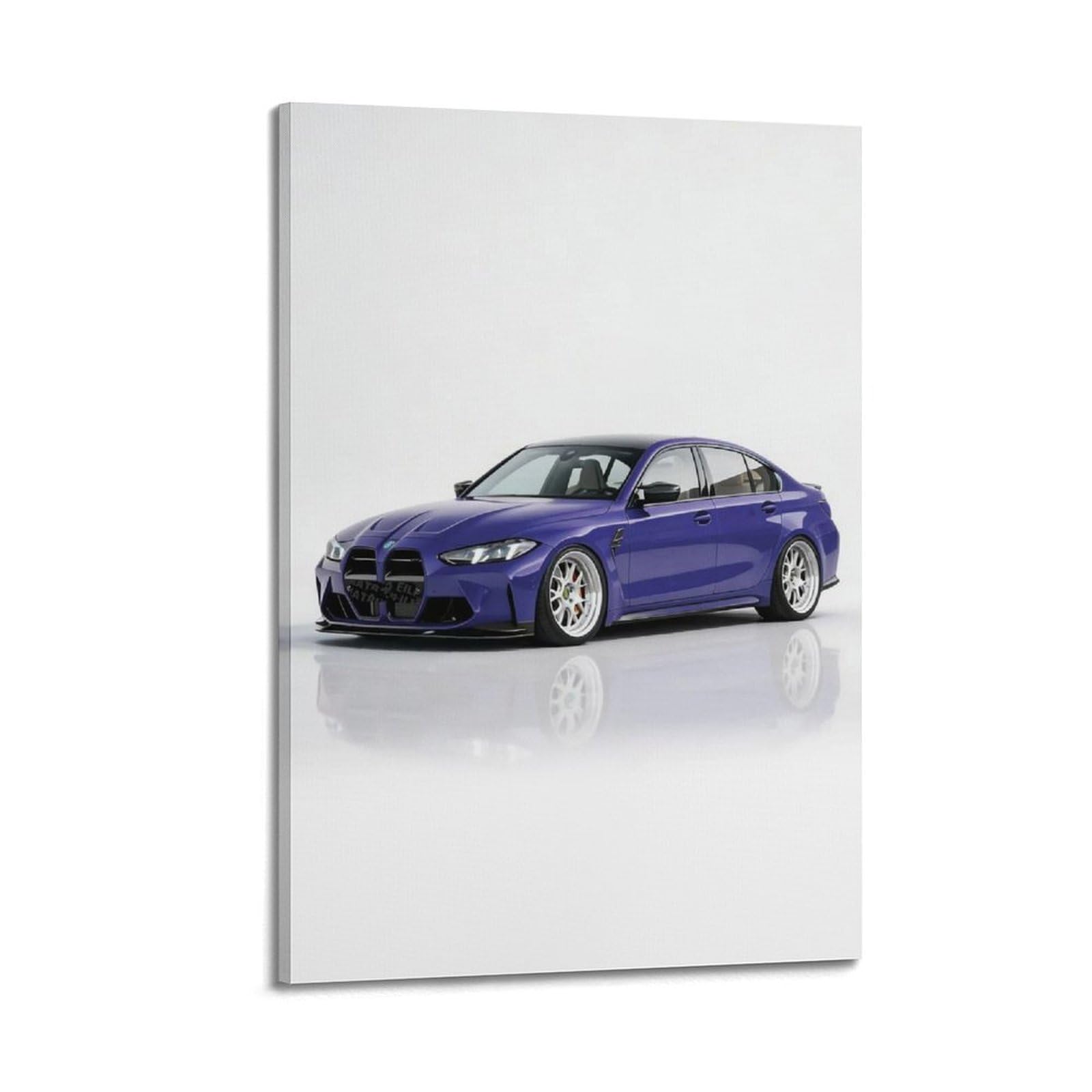 XKUGA German Racing Drift Poster M3 G80 Competition Supercar Modern Decorative Canvas Prints - Ideal Wall Art for Family, Man Cave, Game Room, Boys & Girls Bedroom 20x30inch(50x75cm)
