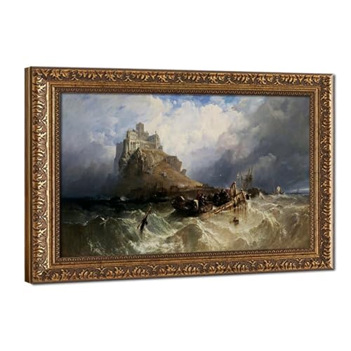 Toile Mount St Michael par Stanfield - Cadre 61x91cm
