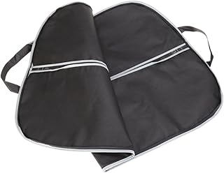 LABRIMP 3 Piezas guardapolvo plegable portátil Moviente cremalleras de viaje cordón equipaje cazador de focas bolsa de almacenamiento de ropa cubierta de ropa cubierta del traje Negro