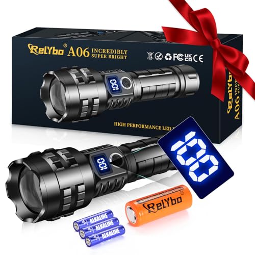 Taktische LED-Taschenlampe Relybo mit 20000 Lumen Lichtleistung