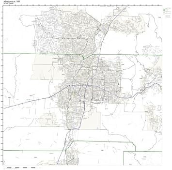 Abq Zip Code Map Albuquerque, Nm Zip Code Map Not Laminated : Amazon.ca: Office Products
