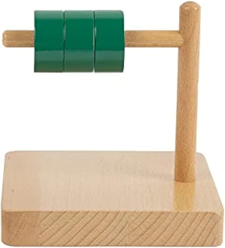 Adena Montessori Discos en clavija horizontal Montessori Juguetes para bebés de 12 a 18 meses