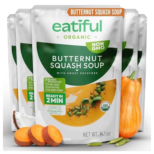 EATIFUL Organic Butternut Squash Soup - 5 Pack