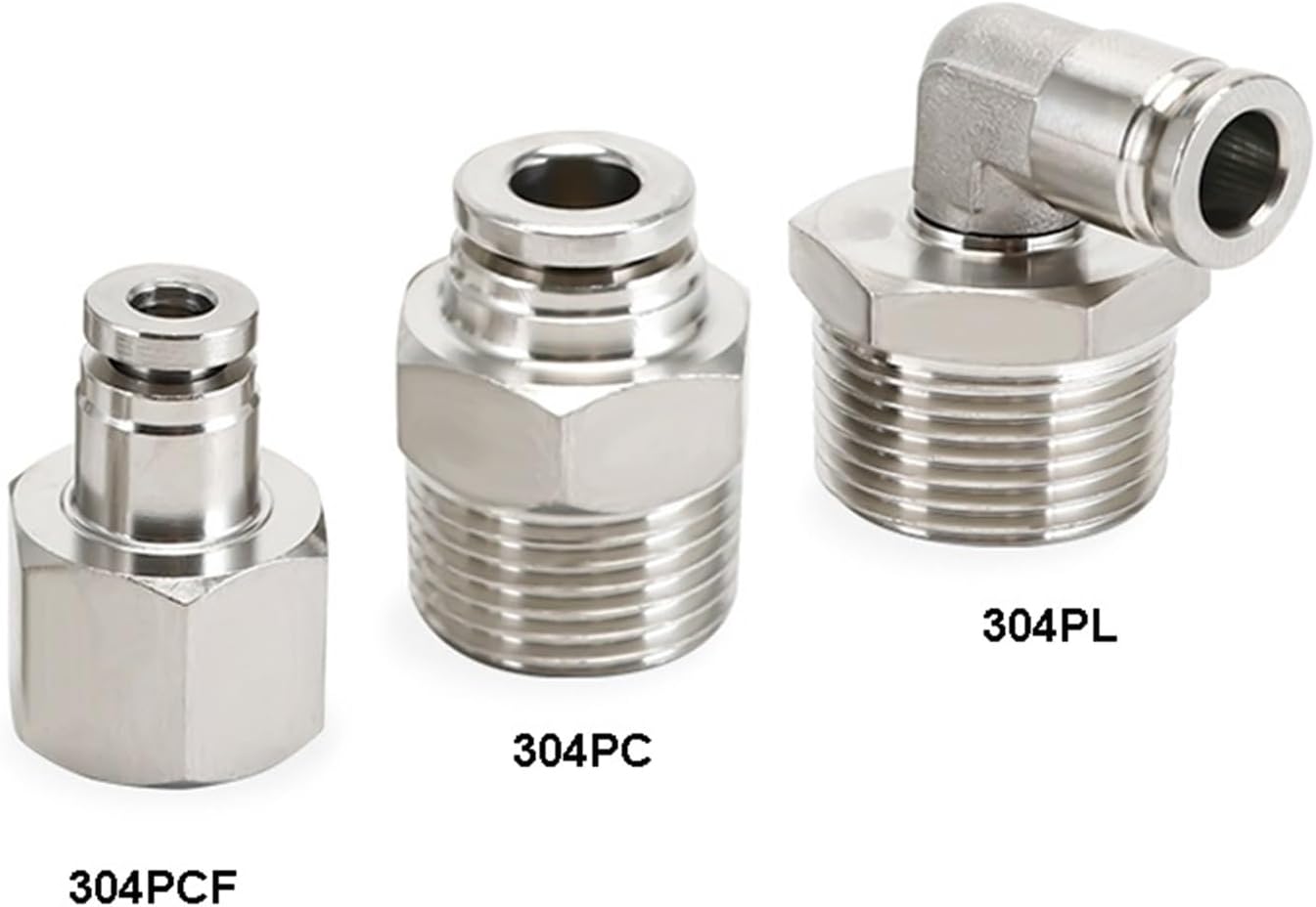 PC External Male Thread Pneumatic Quick Coupling 1/8" 1/4" 3/8" 1/2" Trachea Hose Pipe Connector 1Pcs(4-01,304PCF)