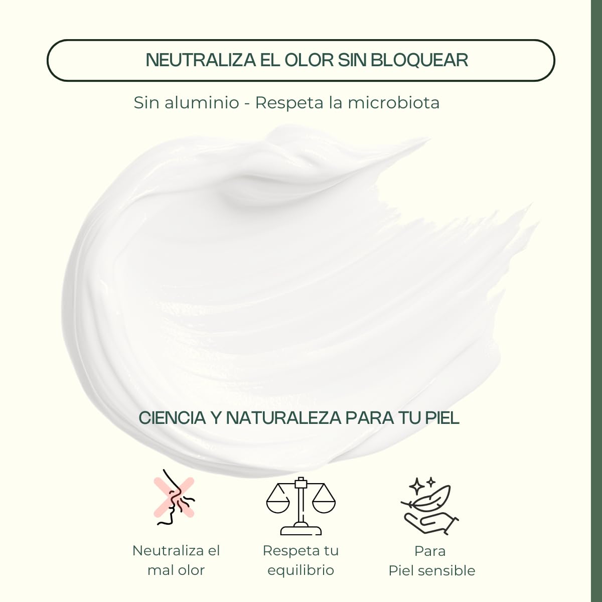 SYNSERA – Desodorante Natural Crema 99,97% Origen Natural – Sin Aluminio, parabenos, disruptores endocrinos – Con Deobiome Noni® – Respeta la Microbiota – Neutraliza Olor sin Bloquear – Piel Sensible — view 3