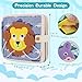 KIDS KING Montessori Busy Board for Toddlers, Soft Activity Book for Fine Motor Skills, Counting, Cognition, Sorting Matching, Travel Toys for Airplane Car, Gift for Girl Boy 2-4 Years Old (Lion)