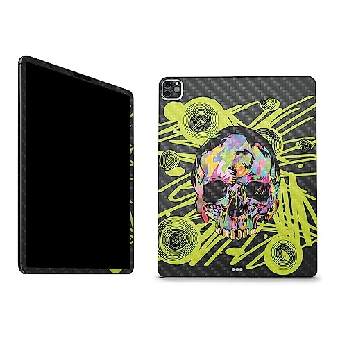Image of MightySkins Carbon Fiber Skin Compatible with Apple iPad Pro 12.9 inch M2 6th Gen (2022) Full Wrap Kit - Remains | Protective, Durable Textured Carbon Fiber Finish | Easy to Apply | Made in The USA