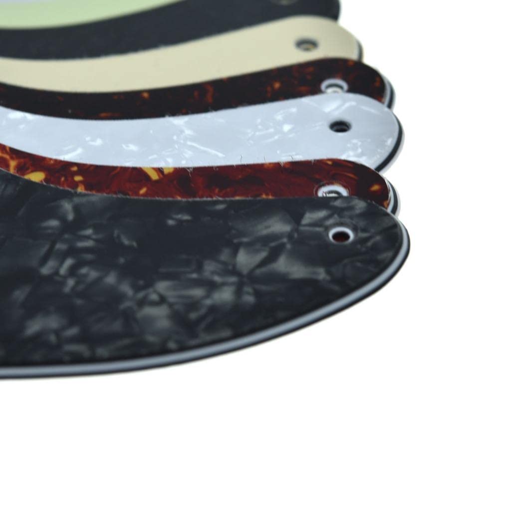 Dopro Plaque Diamant 8 Trous 1 Pli De Style Moderne Tele Humbucker Pickguard En Aluminium TL Humbucker Pour Télé FD Américain/mexicain Noir