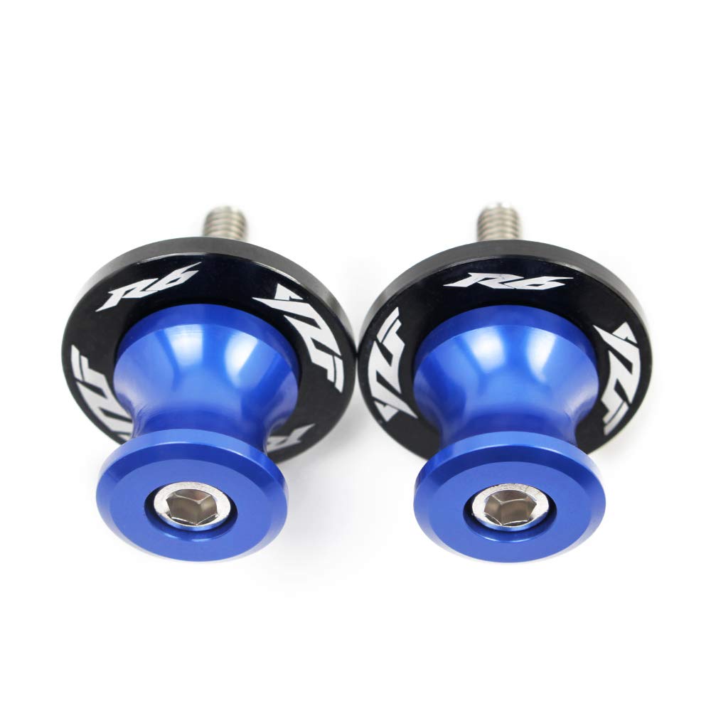 6mm Coppia di nottolini M6 alza moto supporti per forcellone posteriore delle per YZF R1 R3 R6 R6S R25 R125 600R