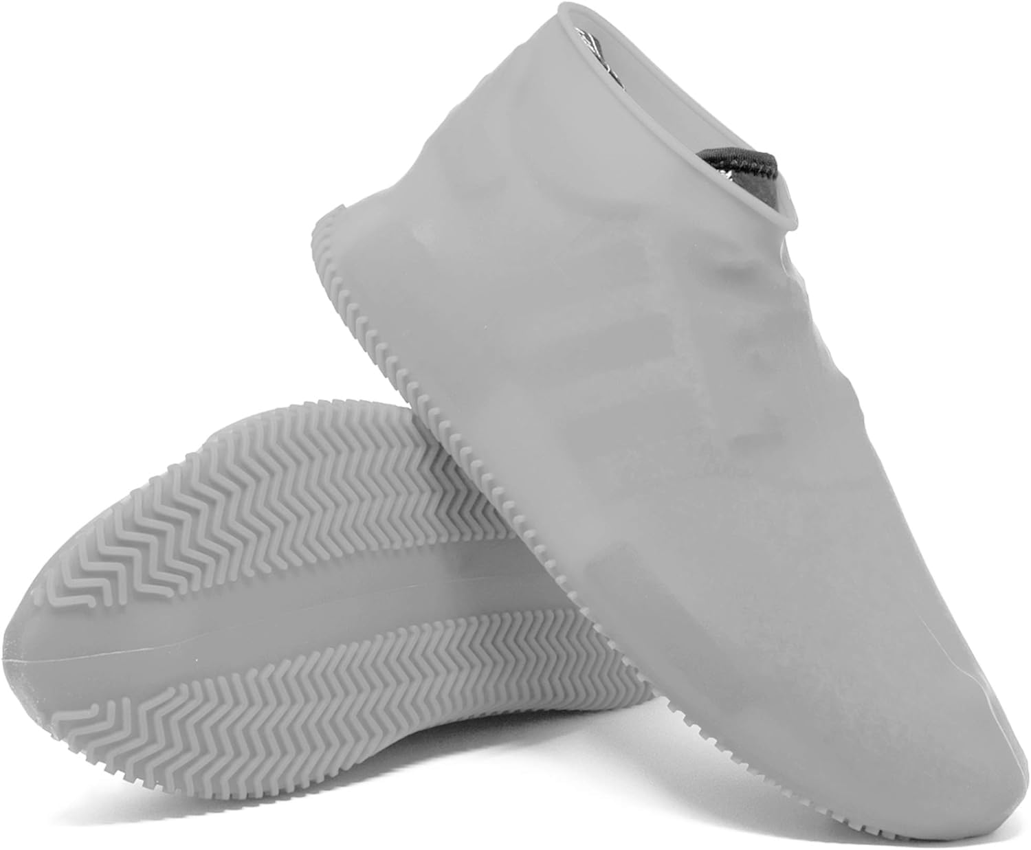 BEYKURY Reusable Silicone Shoe Covers - Anti-Slip Rain Boots Cover for Men, Women, Kids | Overshoes Protectors for Indoor and Outdoor Use | Wear-Resistant Sole for Rainy Season (GREY, MEDIUM) (B0D6NJNF6G) Amazon Price History, Amazon Price Tracker