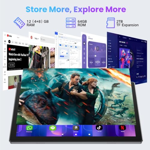 Image of 10.1 inch Android 14 Tablet, 12GB RAM 64GB ROM, Octa-Core