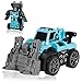 Oderra Voiture Robot Jouet, 2 en 1 Transformer Robot Car Jouet, Petite Voiture pour garçons de 3 à 14 Ans（Bleu Clair）