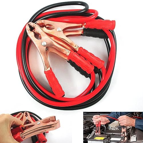 Image of Car Heavy Duty Auto Jumper Cable Booster Wire Clamp with Alligator Wire Emergency Car Battery Charging Booster Cables for Truck Battery Chargers to Start for Engine (7ft, 500 AMP)