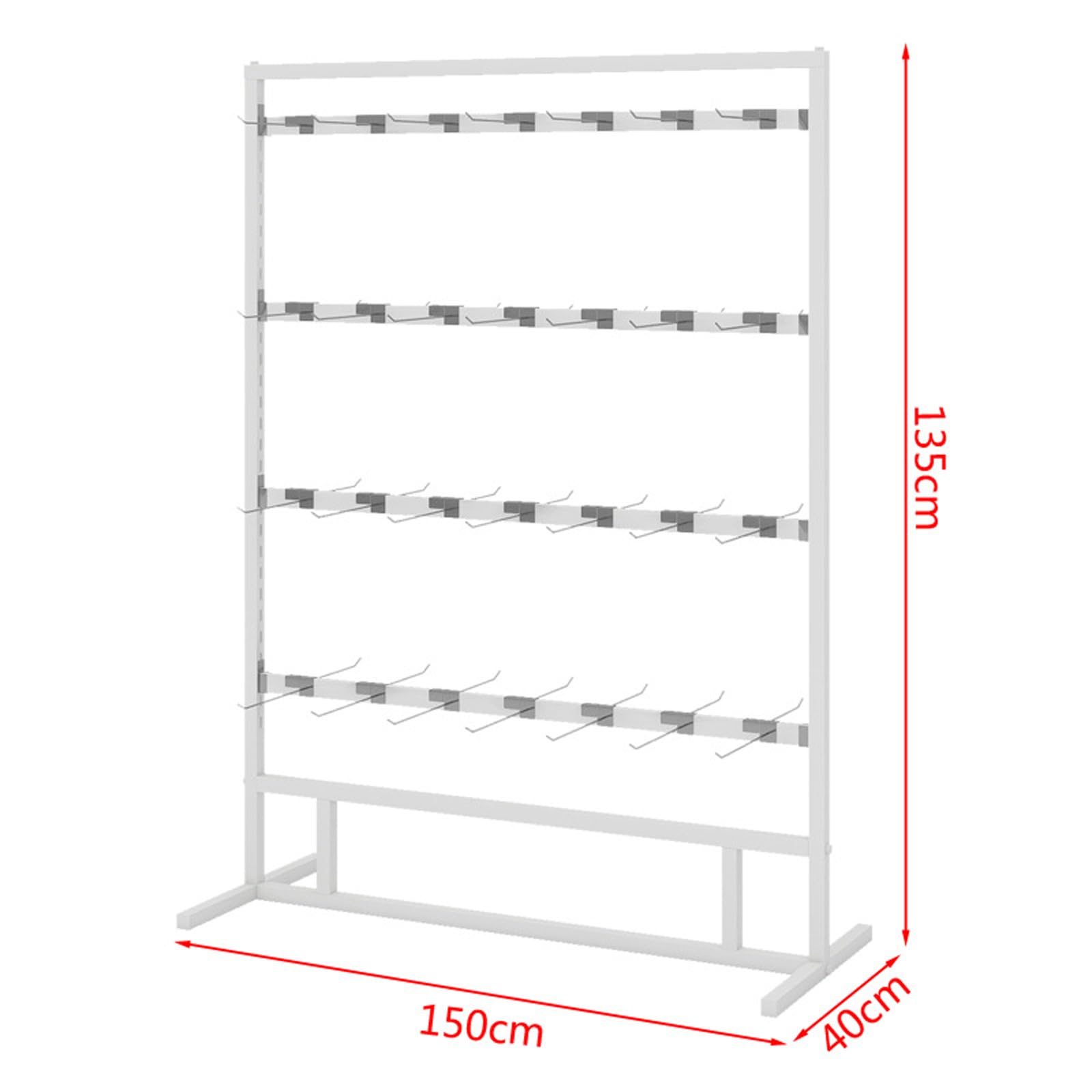 Skarpety ekspozycyjne Rack kute Iron Slippers Shelf Glove Display Stand Floor to Ceiling Double-Sided Height Adjustable Underwear Panty Rack