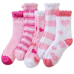 5 Pairs Heart Pink