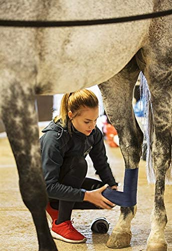 Horse Polo Leg Wraps Soft Fleece Leg Bandage Set Of 4 (Navy Blue) #TOP3