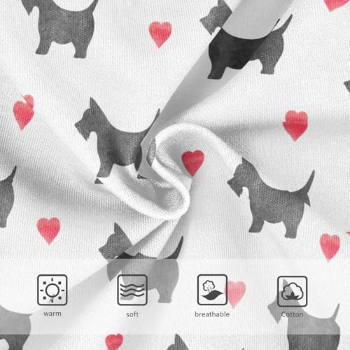 Girls' Underwear Scottie Dog Heart Cotton Stretch Comfort Toddler Panties3