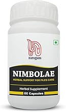Nirogam Nimbolae Capsules 60 Count Ayurvedic Support for Piles Care Inflammation and Discomfort Natural Herbal Formula