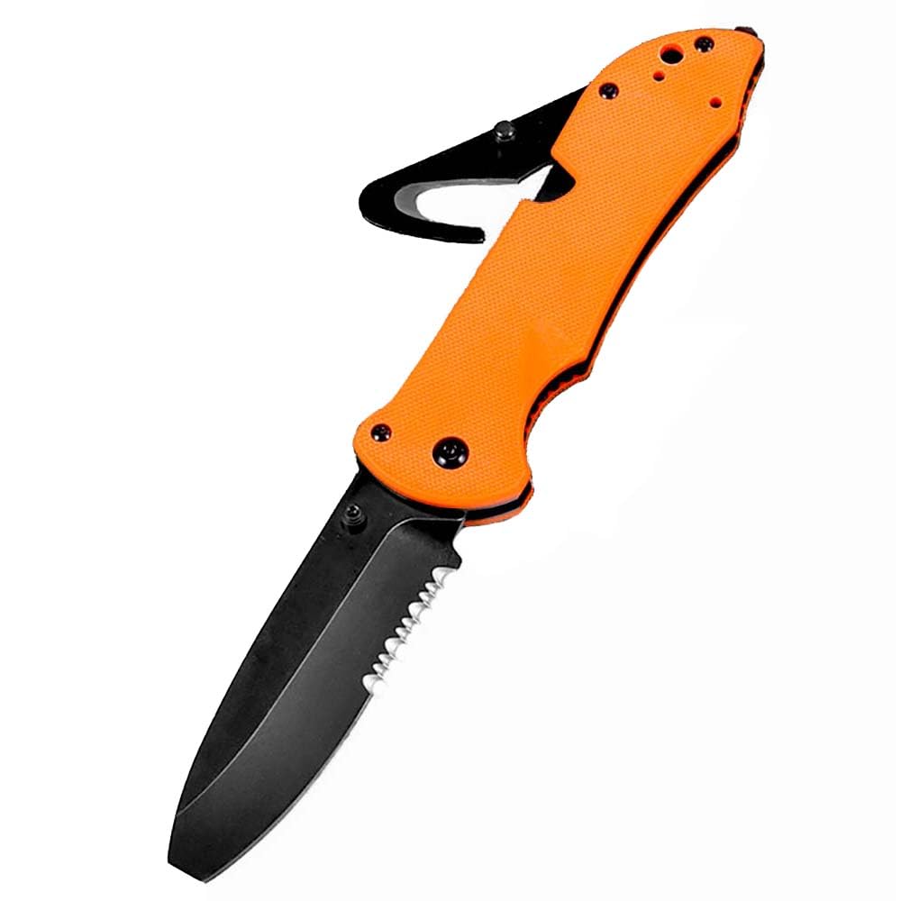 Klappmesser 8" Scharfe Taschenmesser slim stahl & G10, Outdoor Edc Messer Survival Jagdmesser, tragbare camping messer, schneider Allzweckmesser, multitool Einhandmesser mit clip, Geschenk für Männer