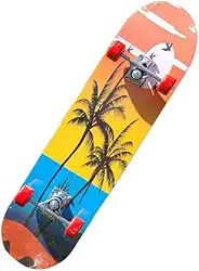 Skate Semi Profissional Montado Completo Modelos, Montado Skate Infantil Semi Profissional Juvenil Radical Skateboard Criança Shape com Lixa - Arte de Rua