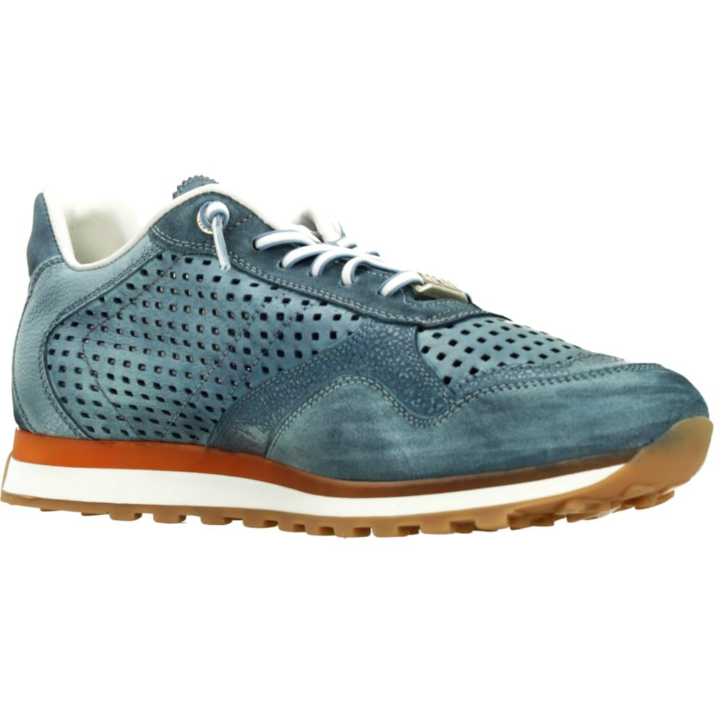 Cetti Confortable Y Elegante Baskets Homme 848 Cuir PERFORADA Indigo