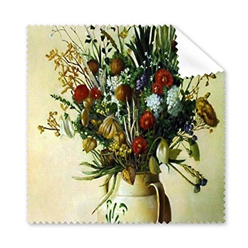 Chiffon de nettoyage lunettes motif peinture à l'huile pour écrans 5pcs