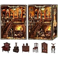 Book Nook Kit para Adultos - CRIOLPO Puzzle 3D de Madera con Luz