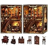 Book Nook Kit para Adultos - CRIOLPO Puzzle 3D de Madera con Luz LED - Modelo de Arquitectura y Decoración Artística para Coleccionistas