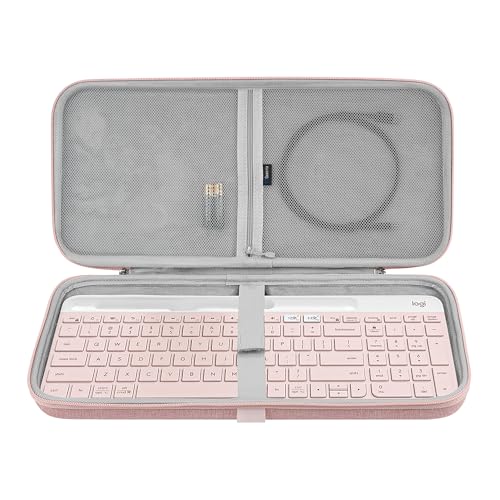 Funda rígida para teclado Logitech MK470 y K585 Rosa miniatura 1