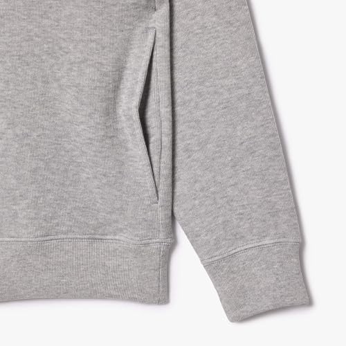 Lacoste SH1927 Felpa, Uomo, Grigio(Argent Chine)/Nero, M - 9
