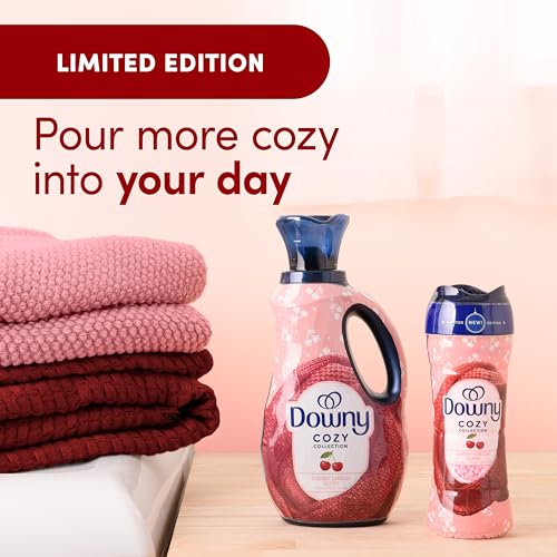 Downy Cozy Collection In-Wash Laundry Scent Booster Beads, Cherry Jubilee Scent, 7.8 oz, Limited Edition Laundry Beads