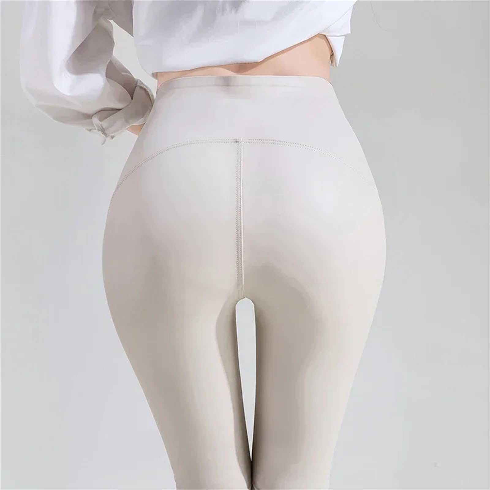 Lederhosen Damen 1pc Damen Herbst Pu Leder Leggings Hohe Taille Hose Mädchen Stretch Weiche Dünne