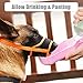 Maulkorb für Hunde, Maulkorb mit Klettverschluss Weich, Verhindert Beißen, Sicher Atmungsaktives Bellen und Kauen, mit Verstellbarer Schlaufe, Atmungsaktives Mesh - Orange, L