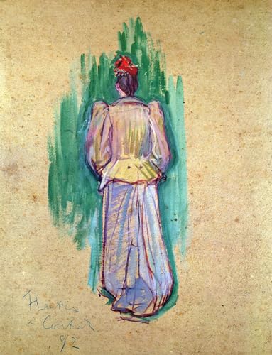 Tableau La Promeneuse d'Henri de Toulouse-Lautrec - Toile Murale 60x90cm