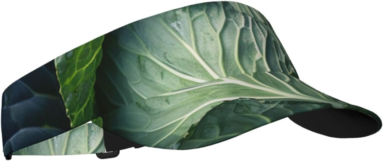 Bright Cabbage Sports Sun Visor for Men Women Adjustable Empty Top Baseball Cap Outdoor Golf Running Sun Caps Black